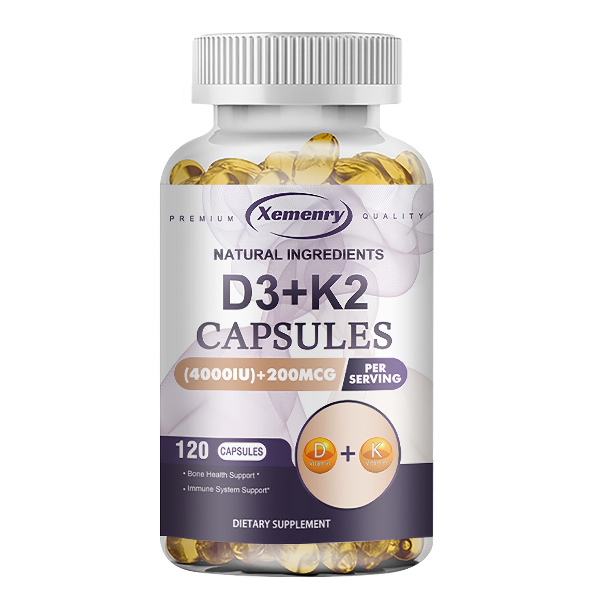 Vitamin D3 + K2 Daily Supplement