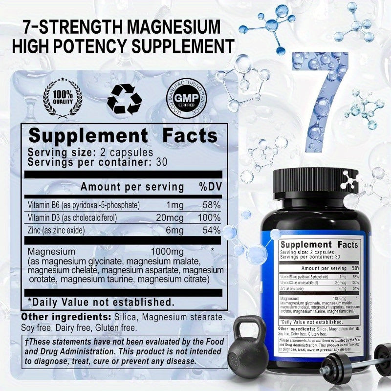 7-in-1 Magnesium Complex with Zinc &amp; D3