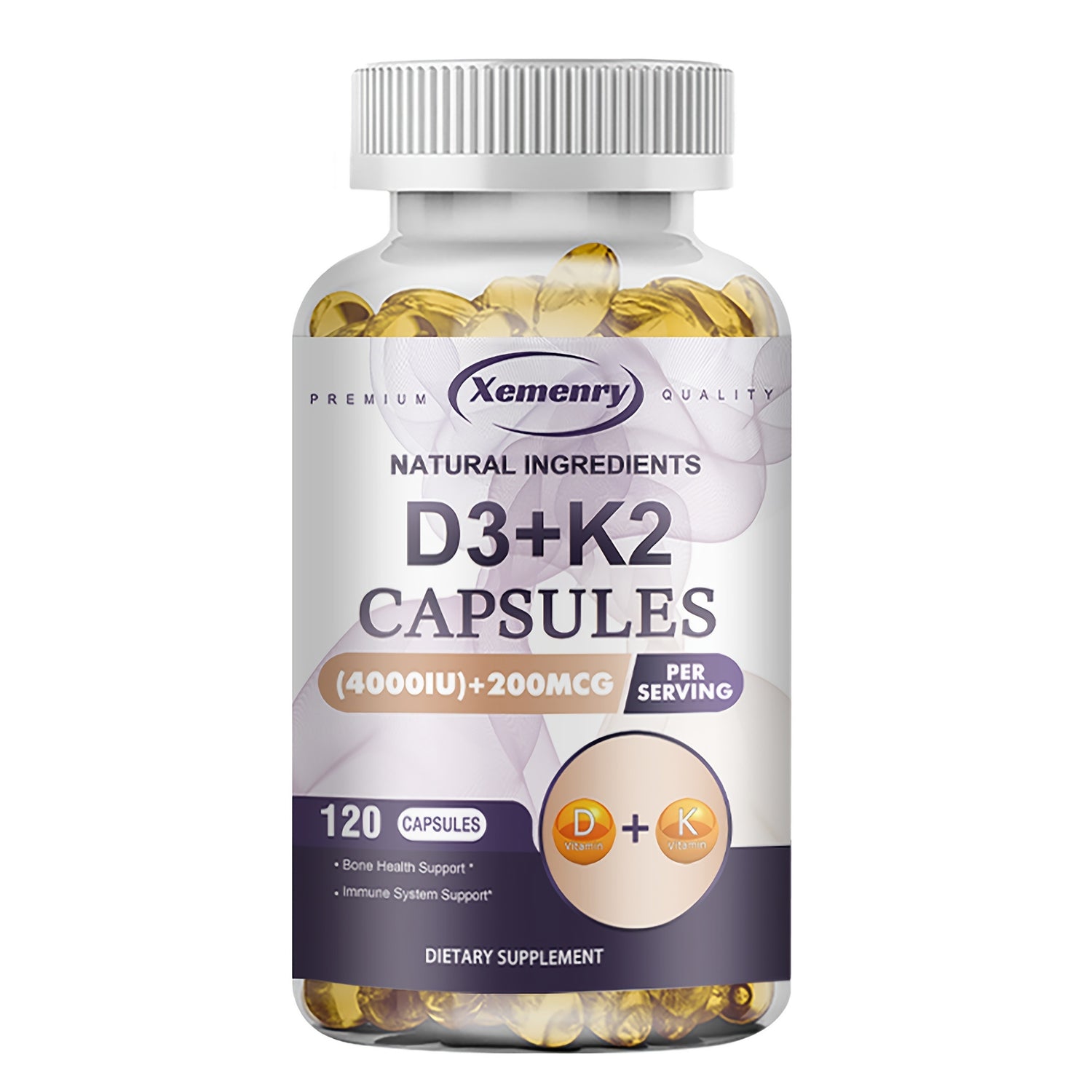 Vitamin D3 + K2 Daily Supplement