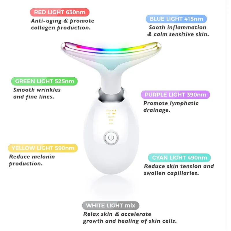 LED Face &amp; Neck Skin Tightening Massager